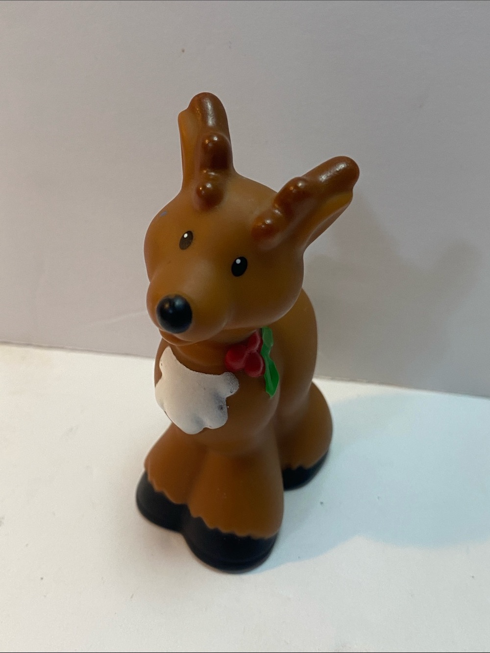 Fisher Price Little People Christmas Reindeer for Santa Sleigh Holly 2009